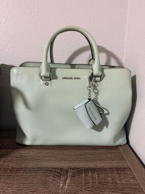 SOLD❣️ Michael Kors Mint Green Saffiano Satchel